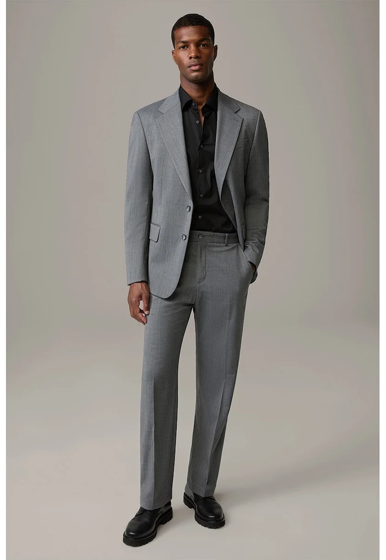 -Pantaloni regular fit cu buzunare laterale WD1 - Gri