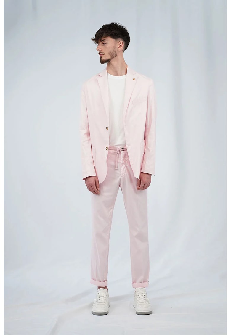 -Pantaloni chino cu elastic în talie - fermoar și buzunare laterale