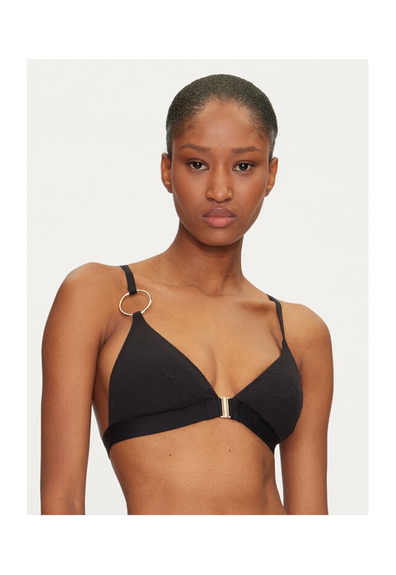 Sutien de baie dama C16ZQF 011 - Poliamida/Elastan - Negru - Negru