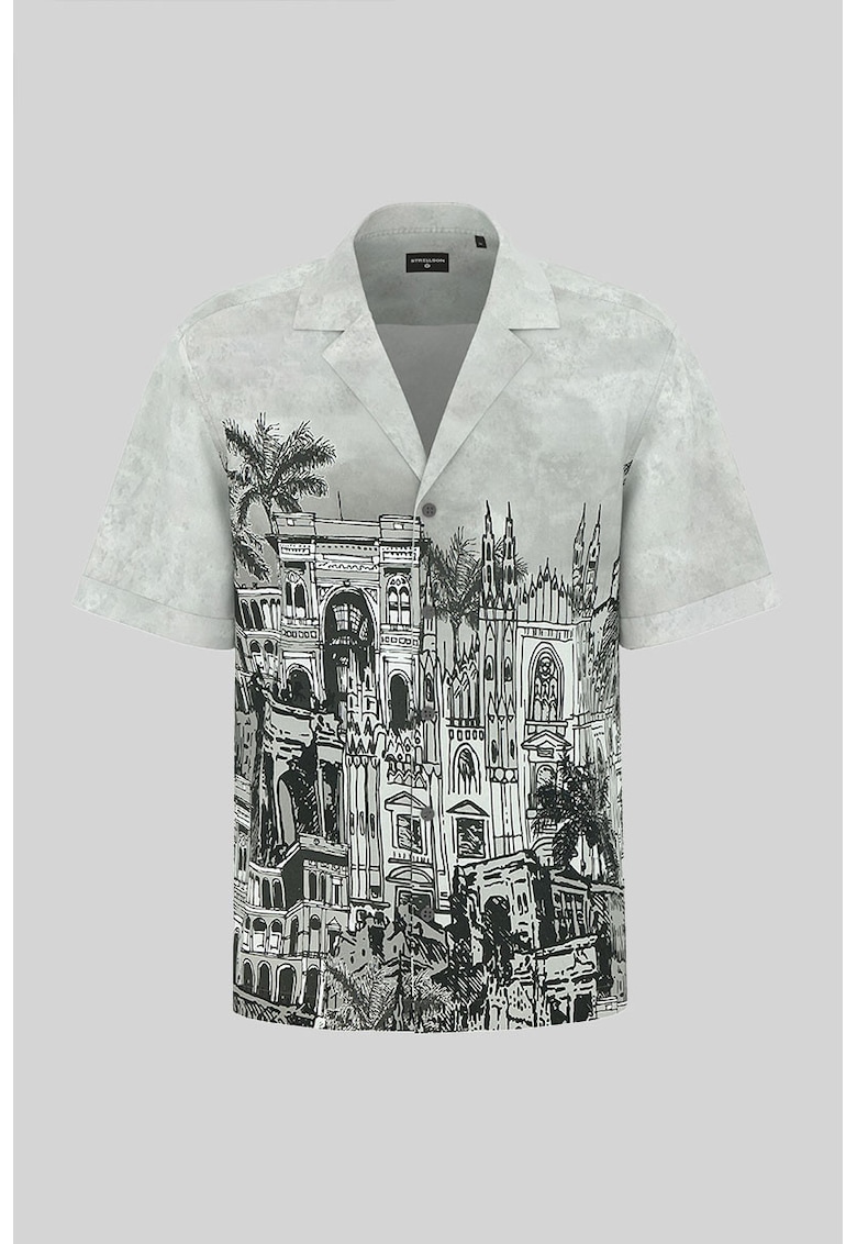 Cămașă cu mânecă scurtă și imprimeu