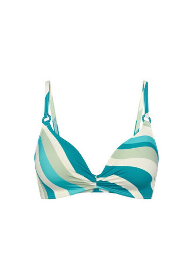 Sutien de baie dama 10222316 - Poliamida/Elastan - Albastru/Verde