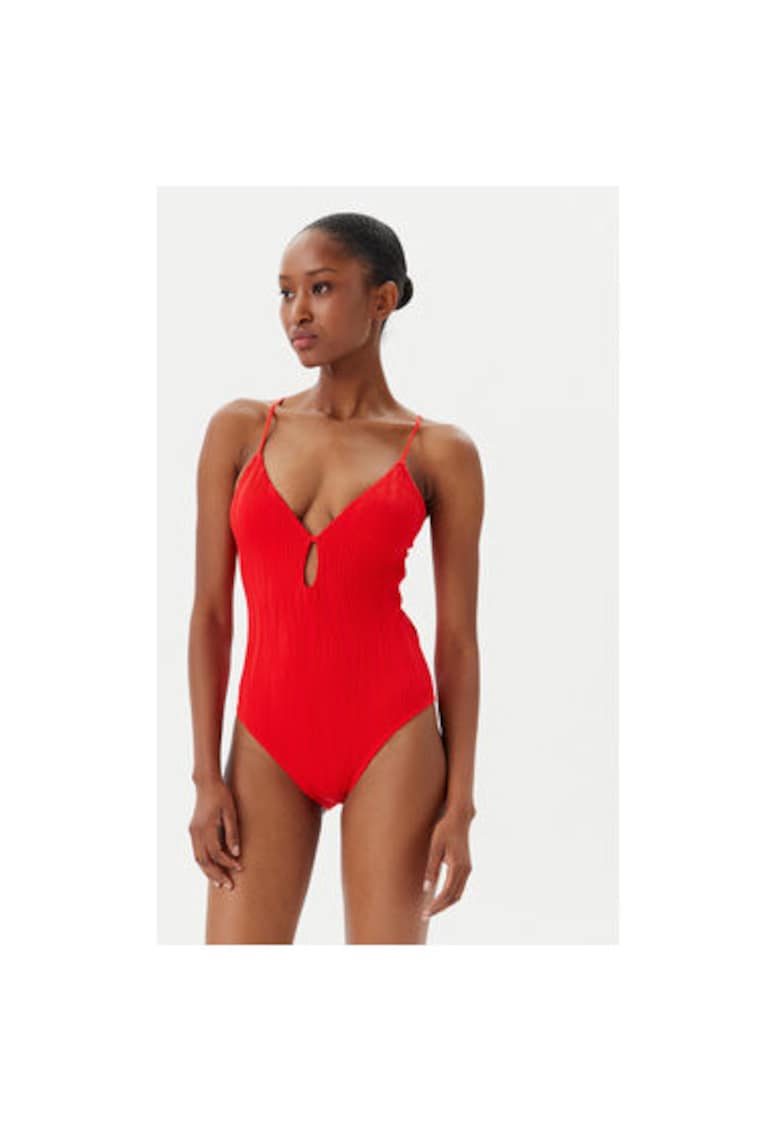 Costum de baie dama C12VUA A39 - Poliamida/Elastan - Rosu