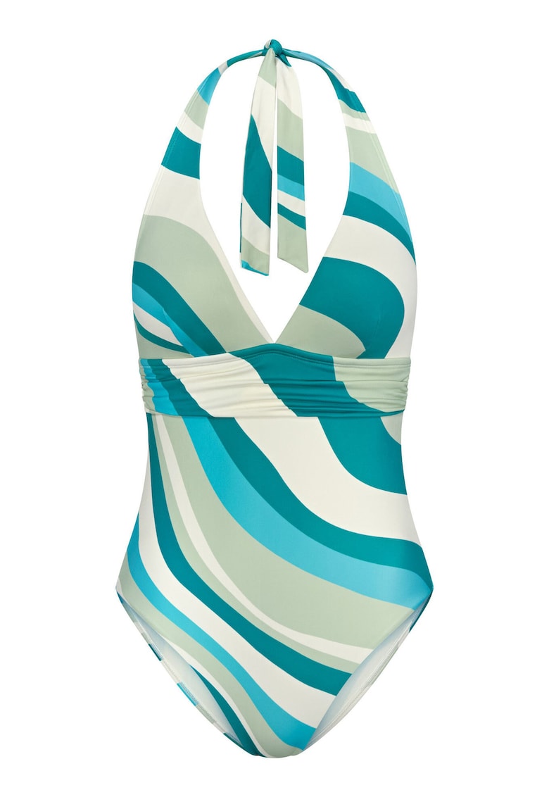 Costum de baie dama  10222303 - Poliamida/Elastan - Albastru/Verde