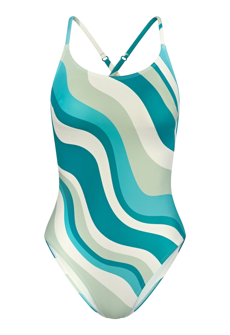 Costum de baie dama 10218240 - Poliamida/Elastan - Albastru