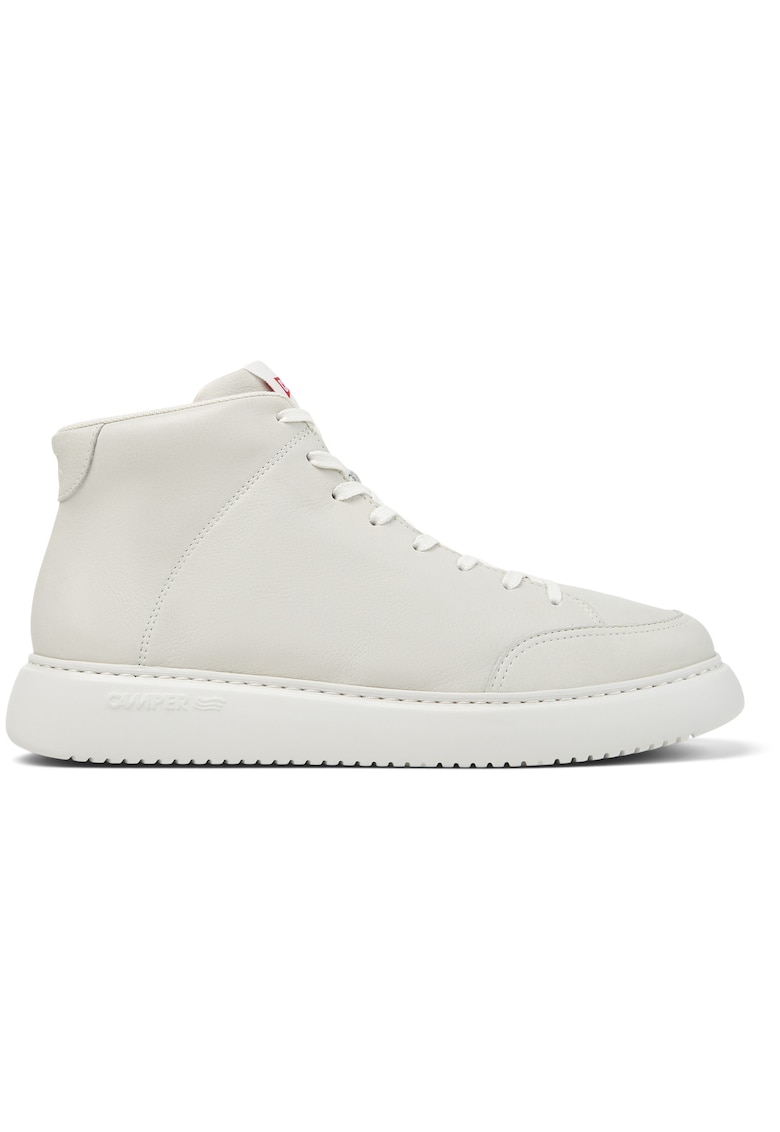 Pantofi sport high-top din piele Runner K21 1237 - Crem