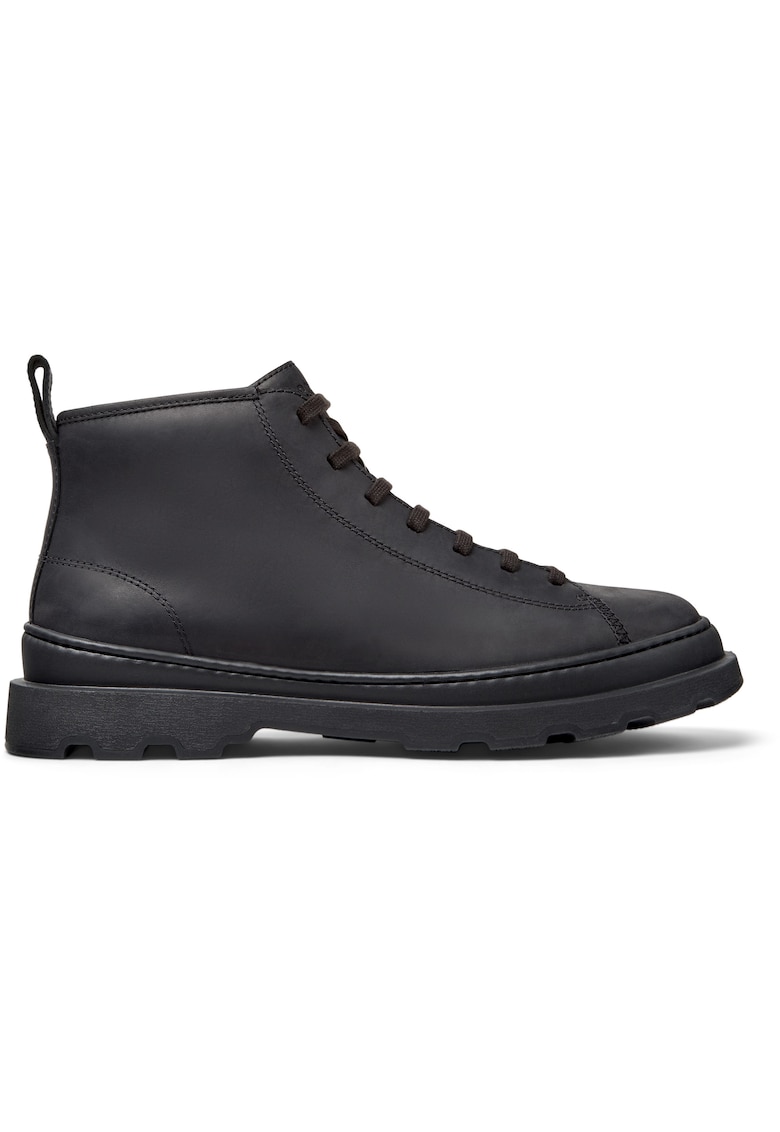 Ghete de piele cu fermoar Brutus+ - Negru