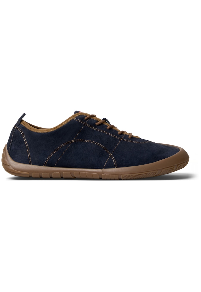 Pantofi sport de piele nabuc - Albastru