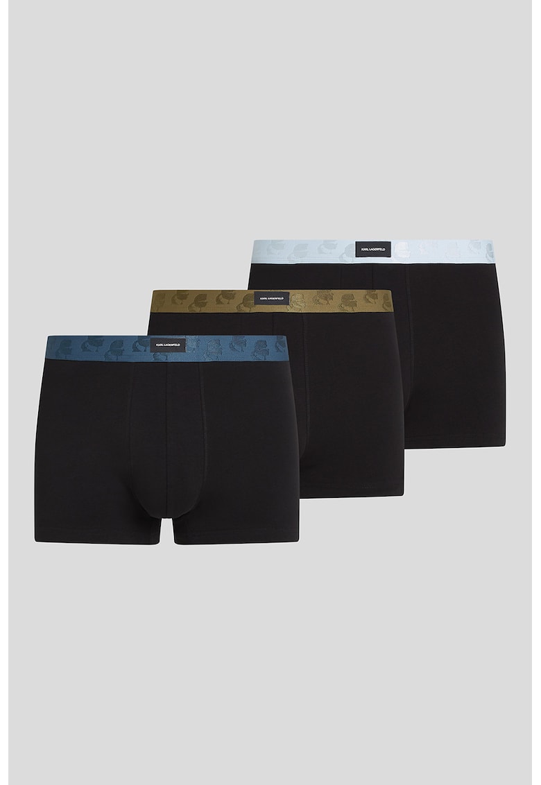 Set de boxeri cu logo - 3 perechi - Negru