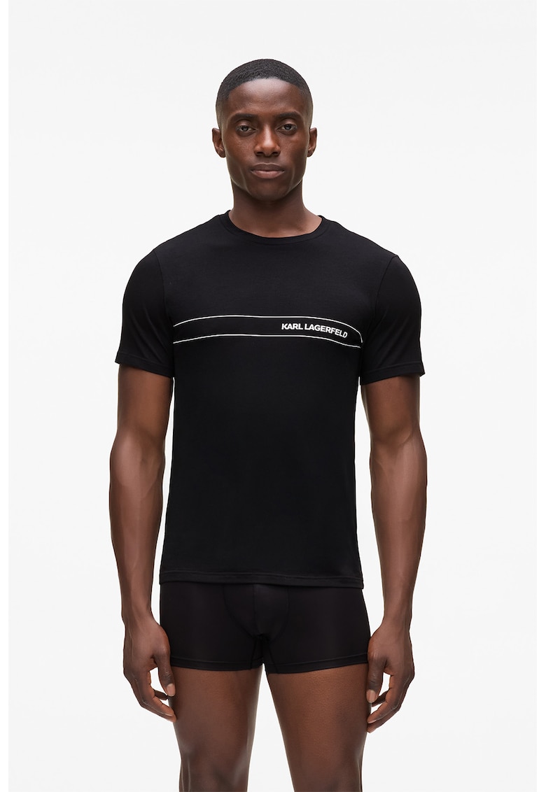 Set de tricou de pijama slim fit si boxeri