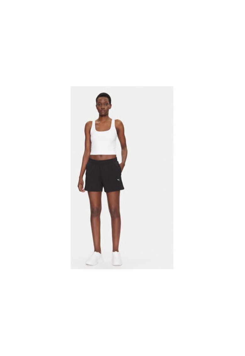 Pantaloni scurti sport dama 685020 - Bumbac - XL INTL - Negru
