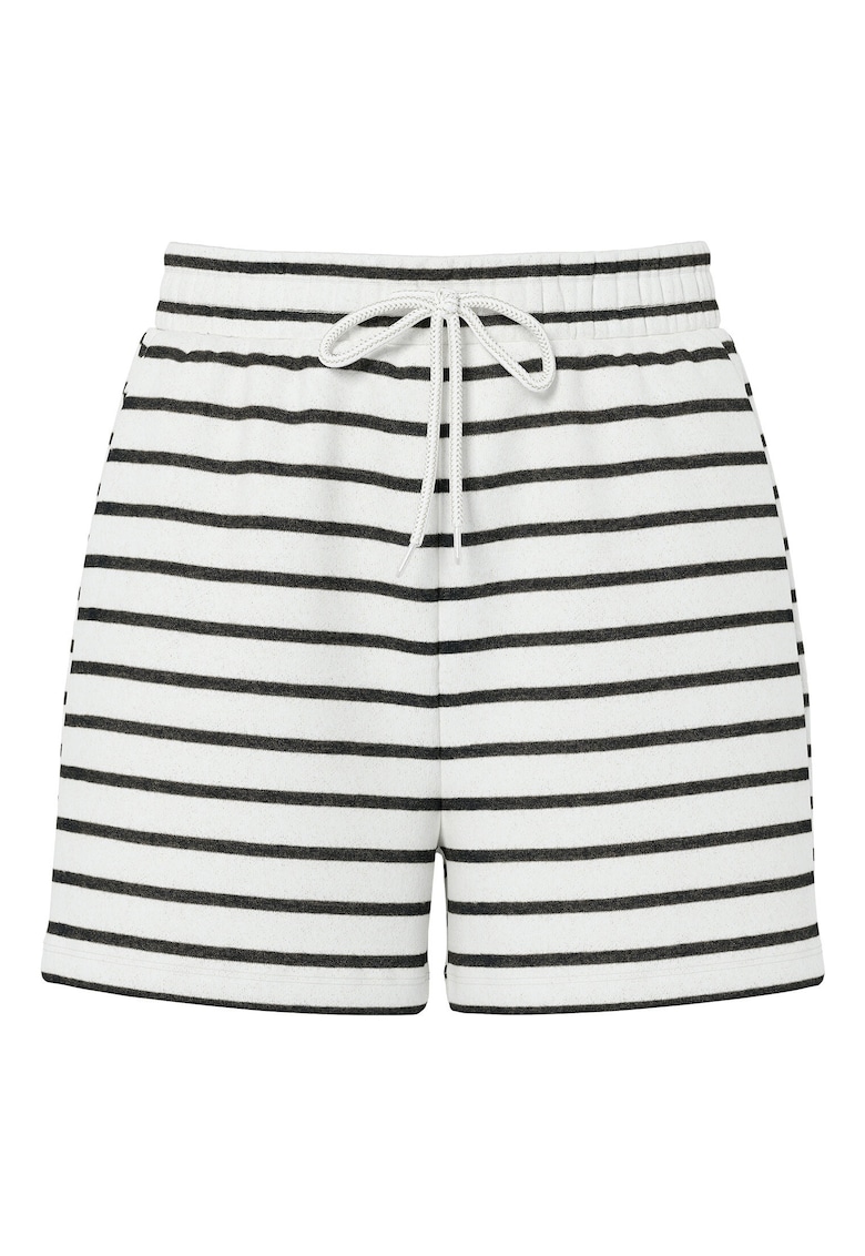 Pantaloni scurti sport dama 17146889 - Bumbac/Poliester reciclat - Alb