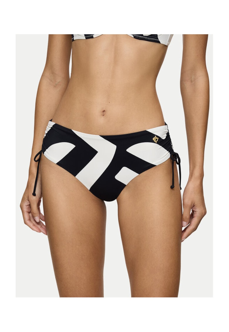 Slip dama 10218744 - Poliamida/Elastan - Negru/Ecru - Negru/Ecru