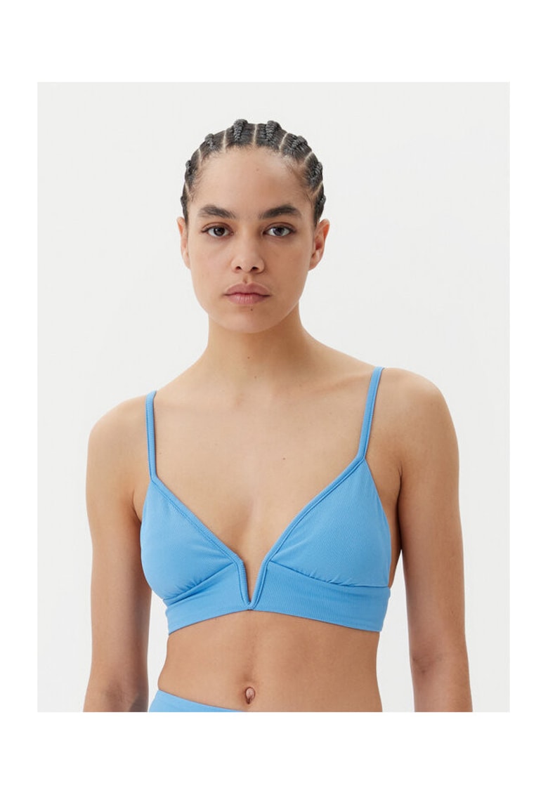 Sutien de baie dama PT3189SLG003 - Poliester reciclat - Albastru - Albastru