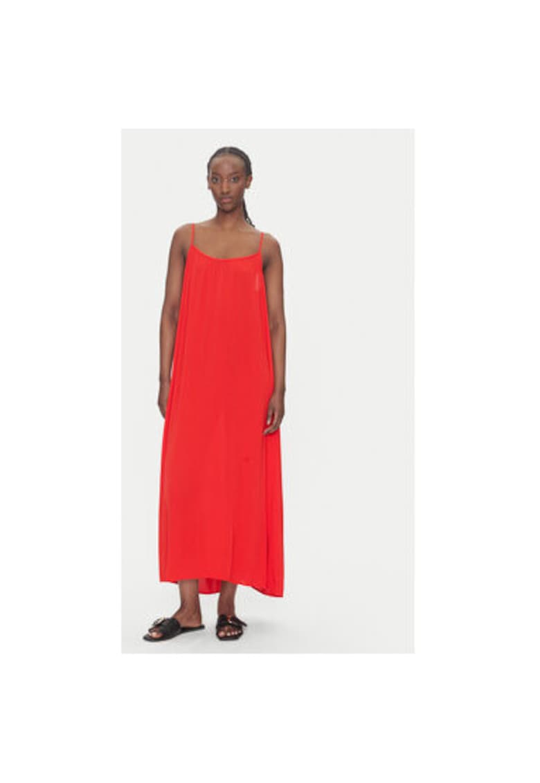 Rochie de vara dama 15344611 - Viscoza - Rosu