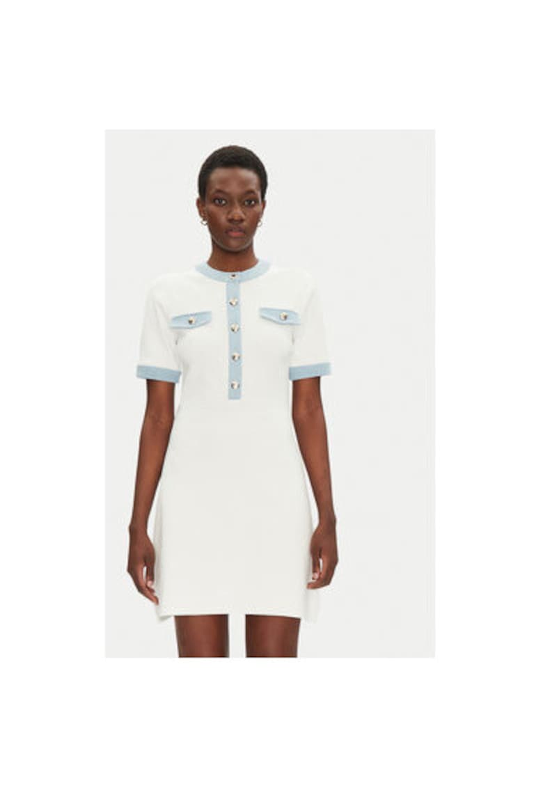 Rochie dama 251-RMROME - Poliester/Viscoza - Alb Rochie dama 251-RMROME - Poliester/Viscoza - Alb