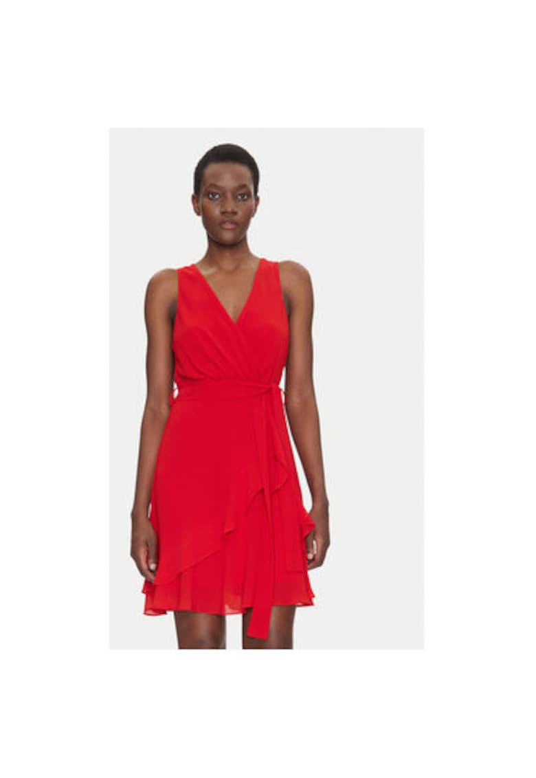 Rochie dama 241-ROSVAL - Poliester - Rosu