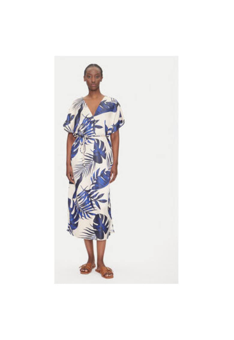 Rochie de vara dama 10327430 - Viscoza/Poliester - Bej