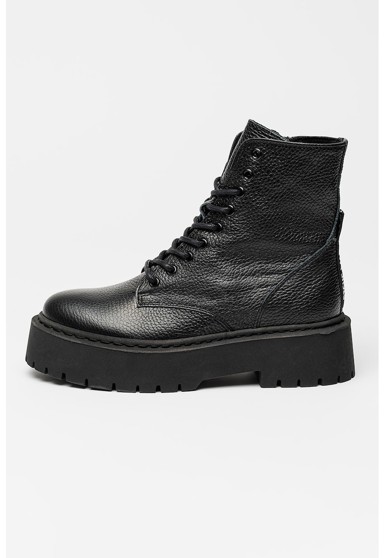 Steve Madden Ghete din piele Skylar - Negru