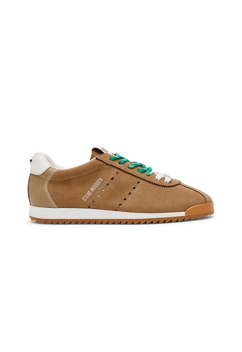 Pantofi Mirage sport de piele intoarsa - Maro deschis