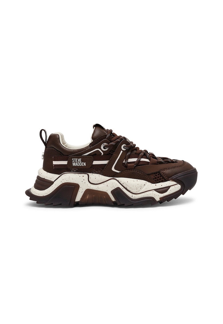Pantofi sport cu talpa masiva Kingdom 2.0 - Maro inchis