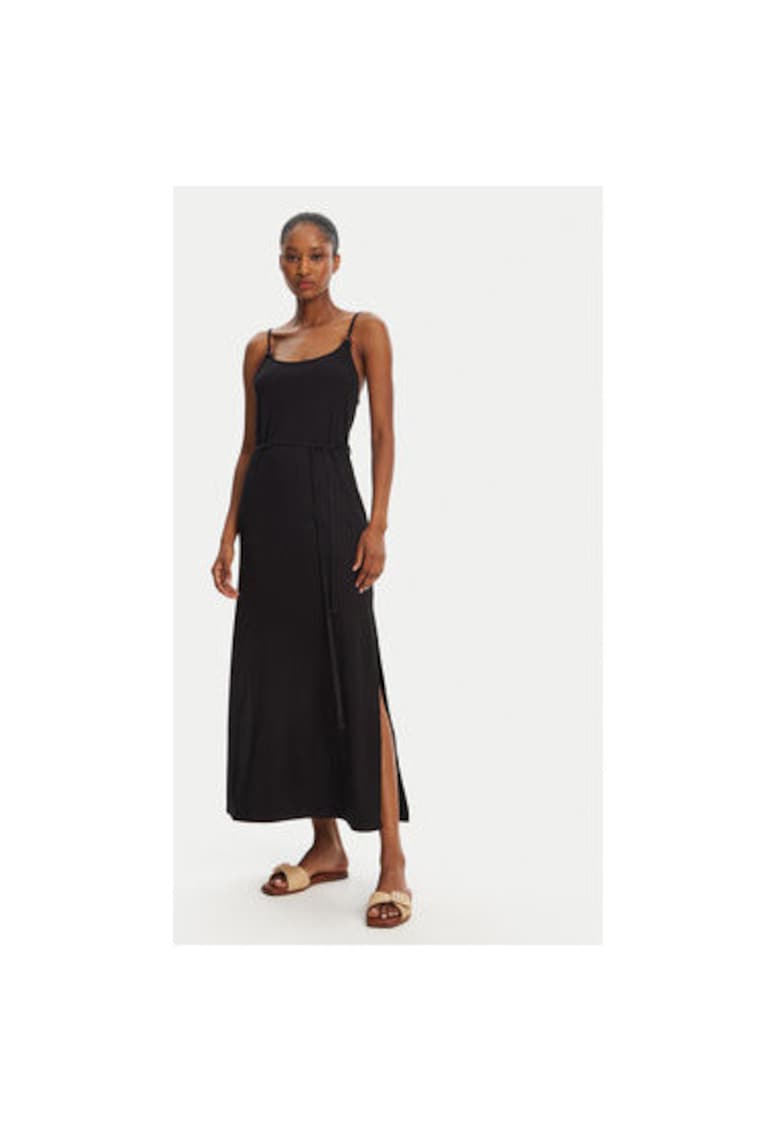 Rochie de vara dama YAQUINA AMARIA - Viscoza/Elastan - Negru - Negru