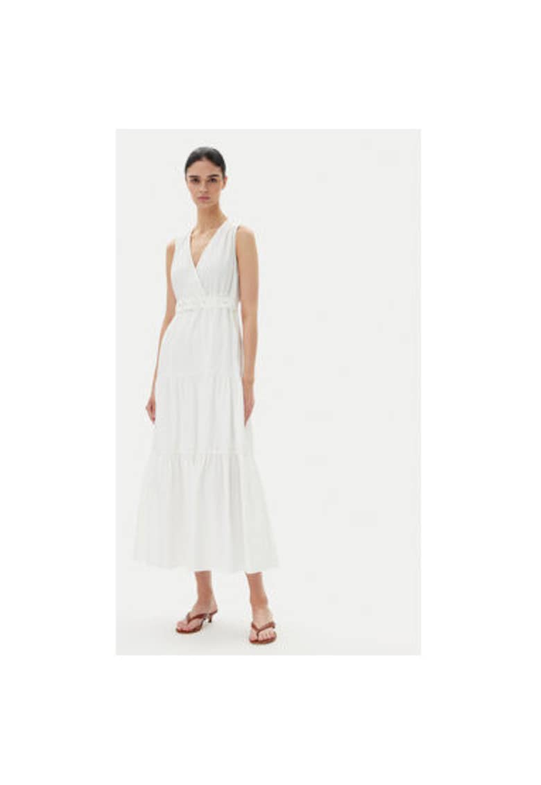 Rochie de vara dama 251-RASKA - Bumbac/Poliester - Alb Rochie de vara dama 251-RASKA - Bumbac/Poliester - Alb