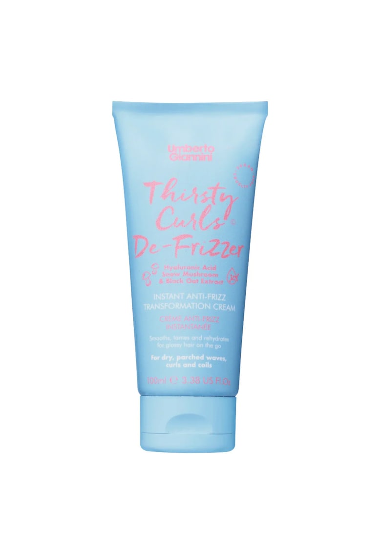 Crema leave-in pentru netezirea buclelor - cu efect anti-frizz - Thirsty Curls De-Frizzer - 100 ml