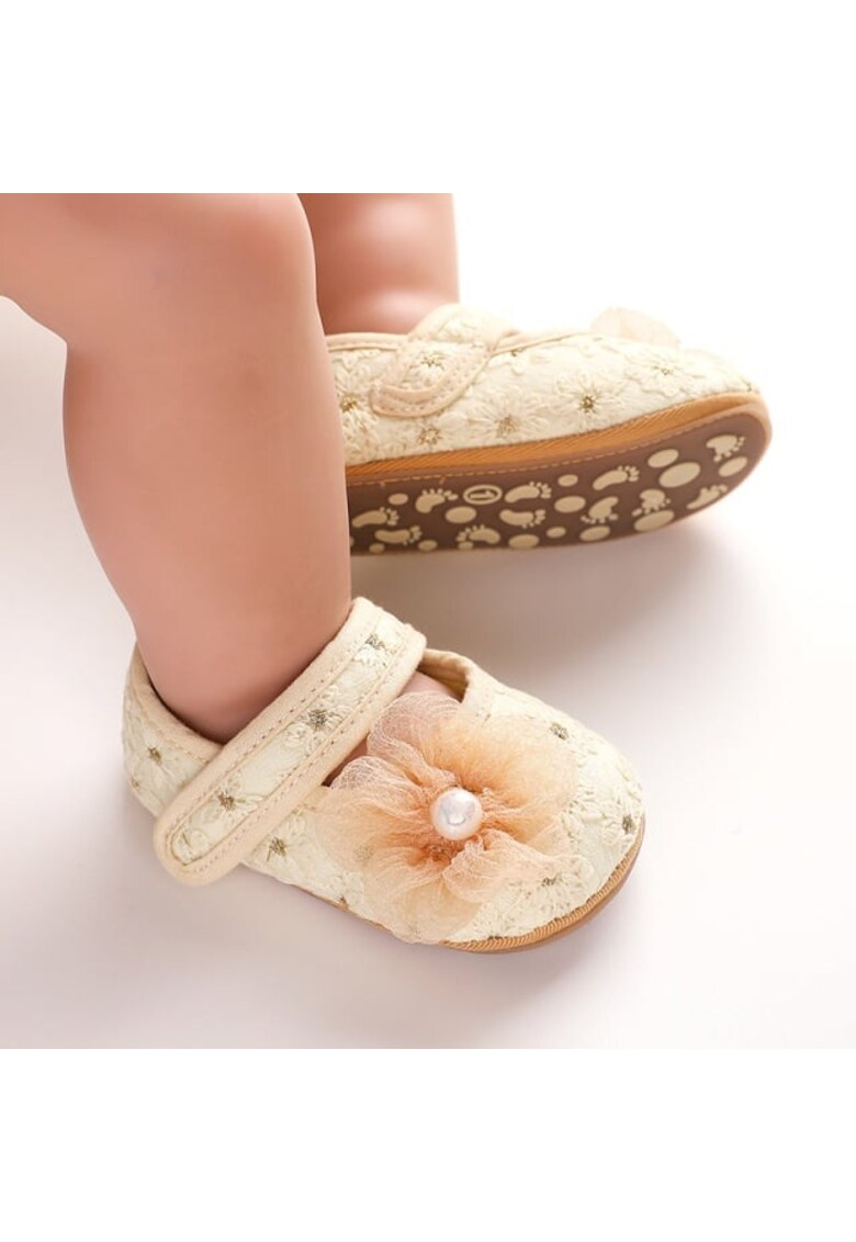 Pantofi Model AL 14575 Gourgeos - Textil - Fete - Ivoire - Ivoire