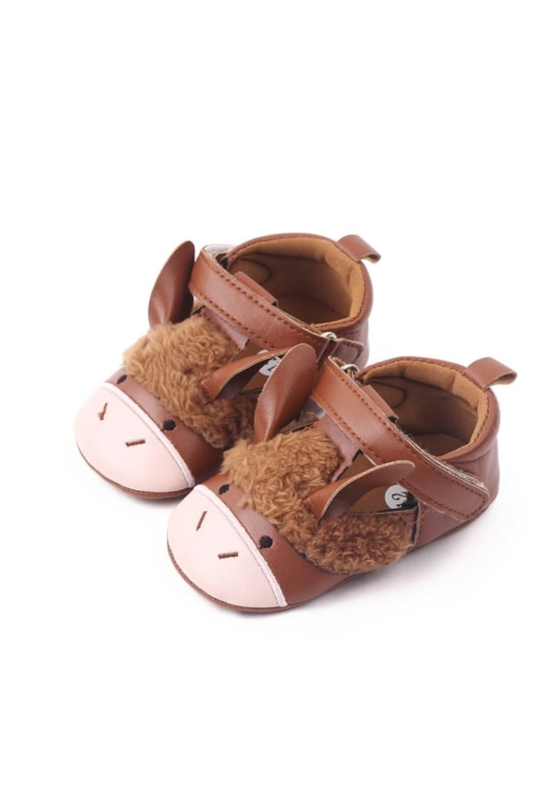 Pantofi Model AL 14285 Animalut - Piele ecologica - Fete - Maro - Maro