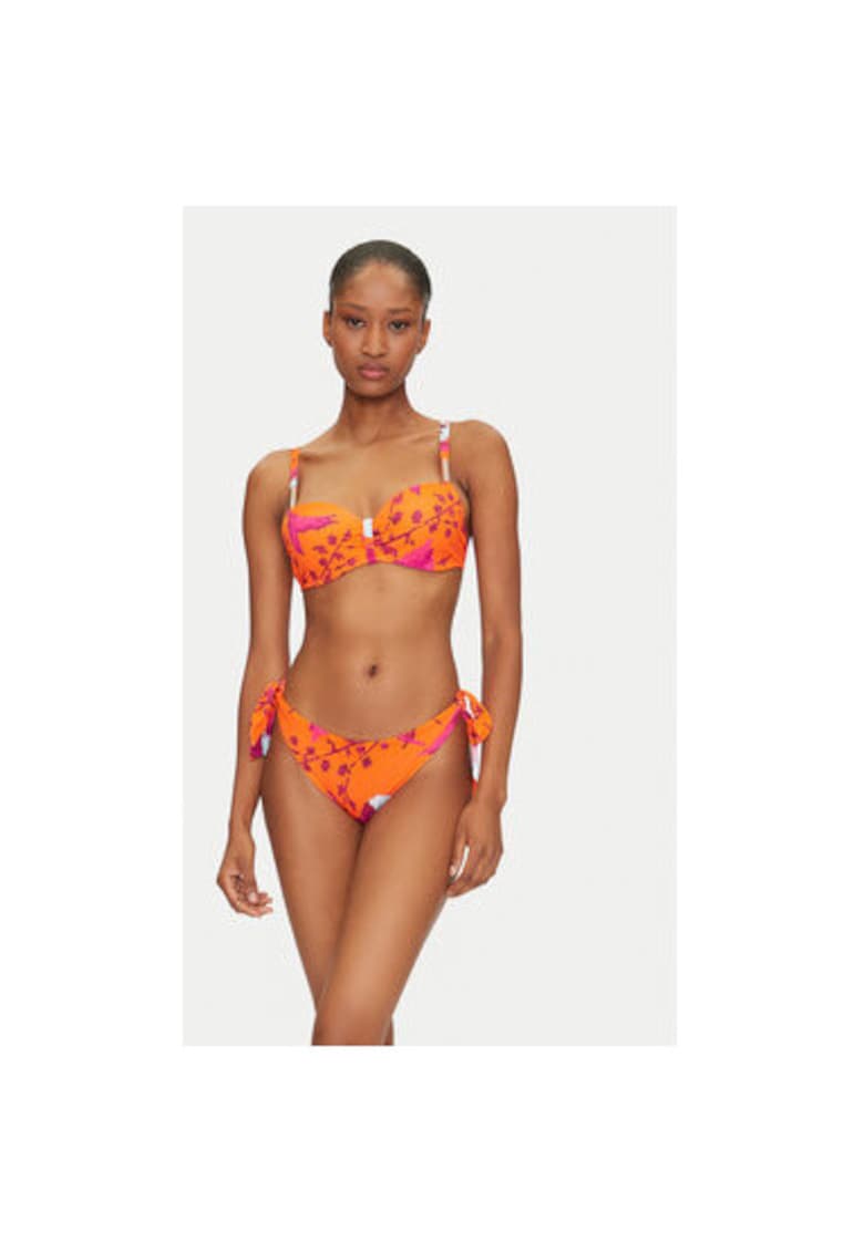 Sutien bikini dama C16VN5 A01 - Sintetic - Portocaliu - Portocaliu