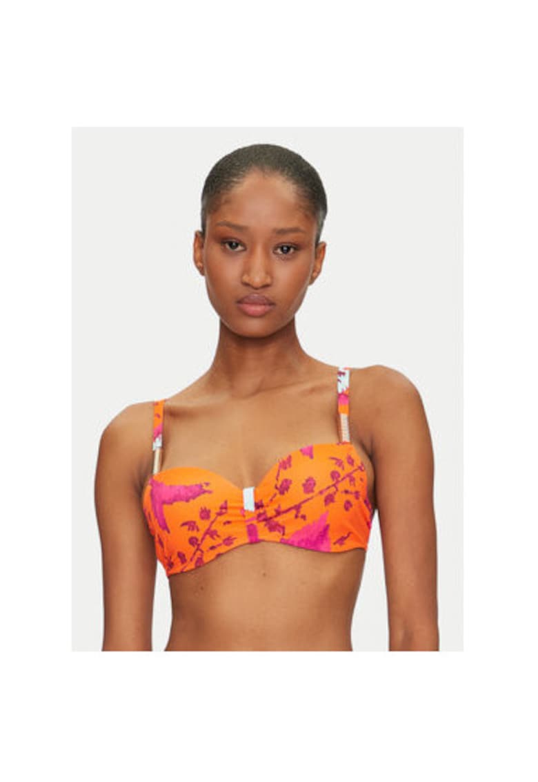 Sutien de baie dama C16VN5 A01 - Poliamida/Elastan - Portocaliu