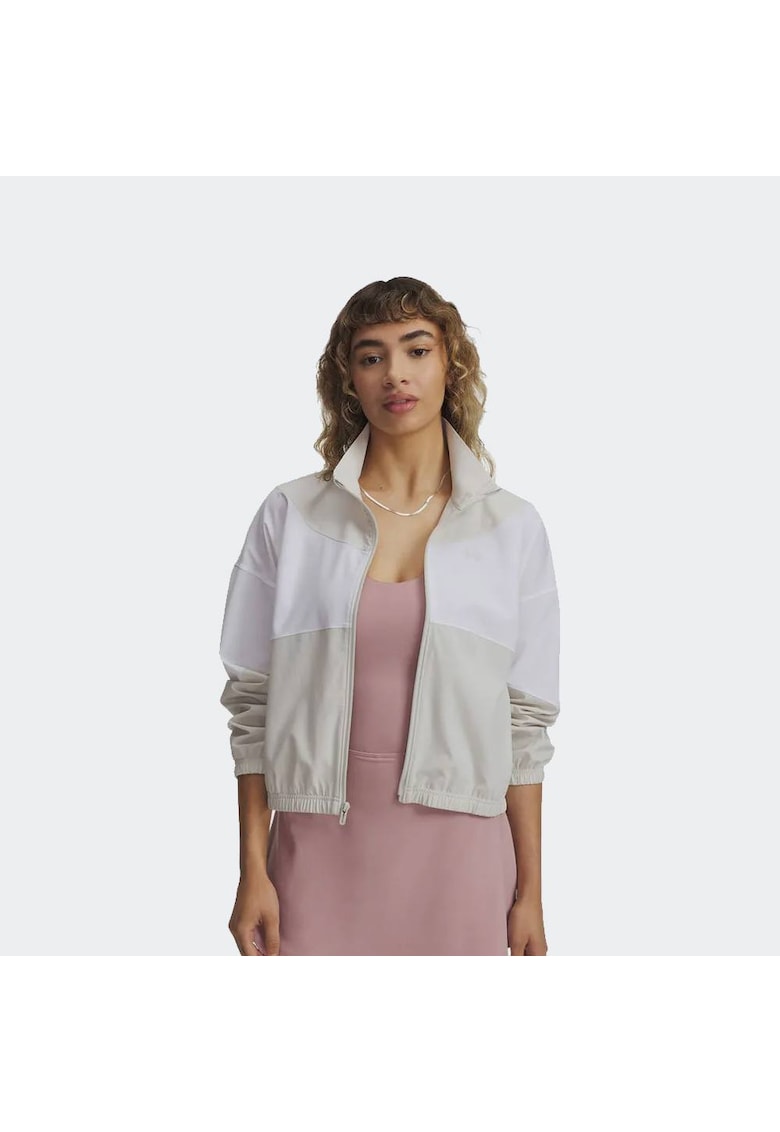 Jacheta sport Rival Woven - poliester - alb