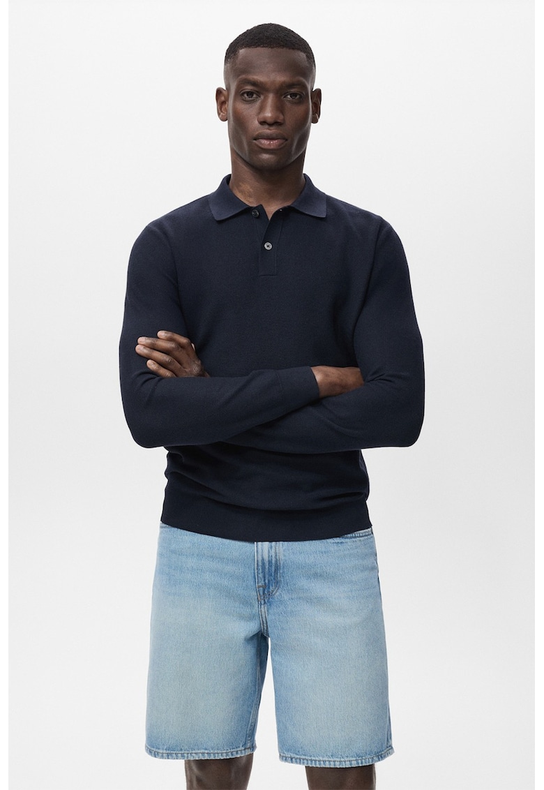 Pulover polo cu model uni