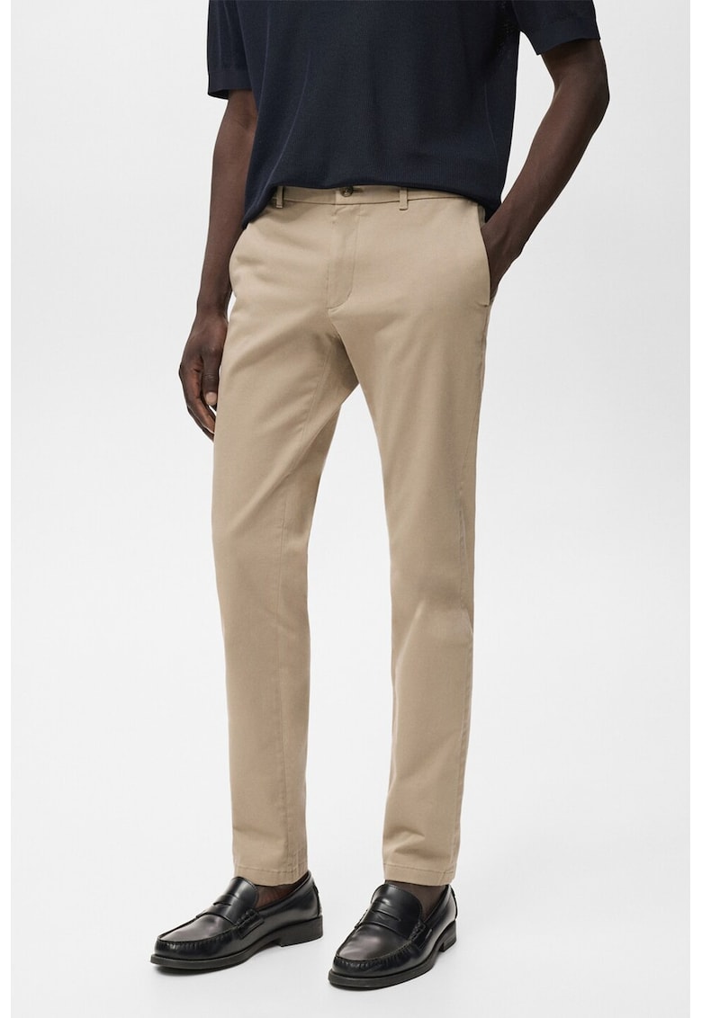 Pantaloni chino din amestec de bumbac