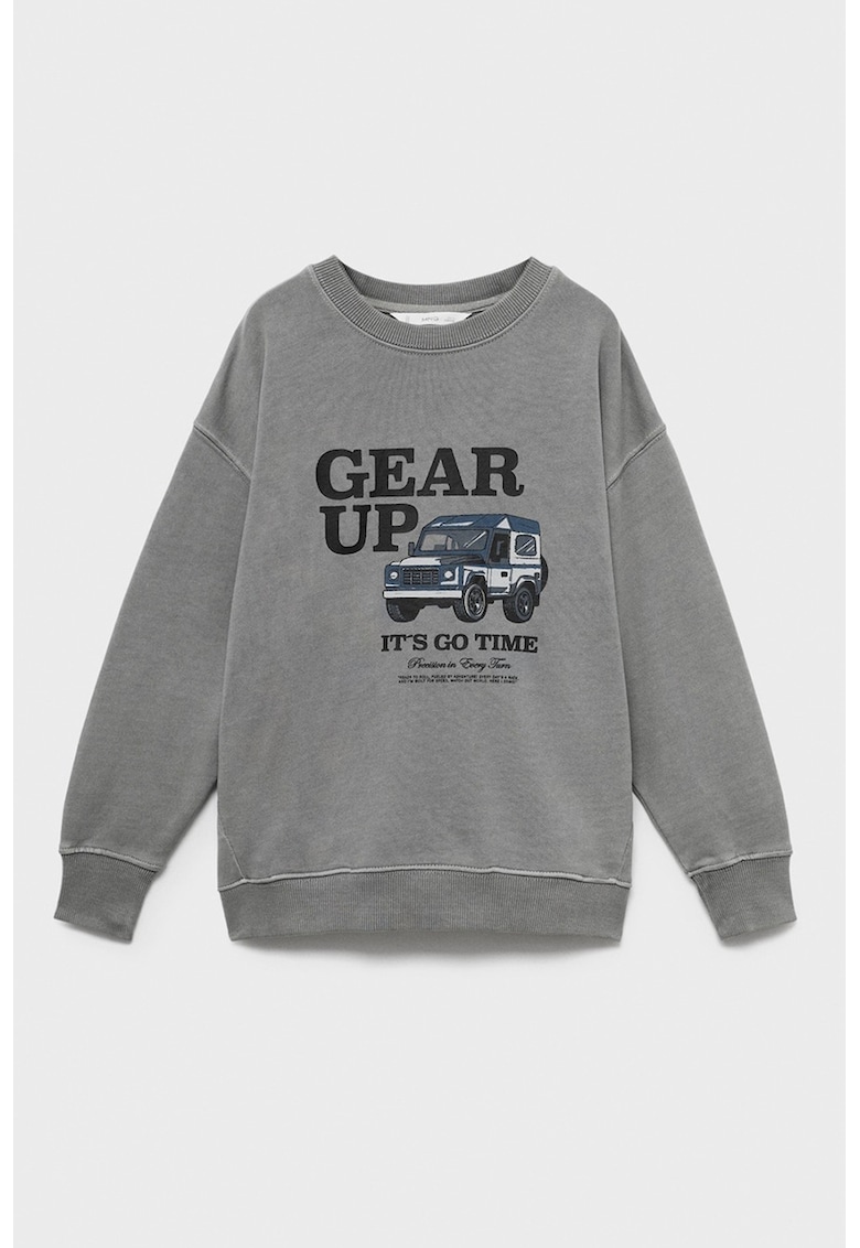 Bluza de trening din bumbac cu maneci cazute