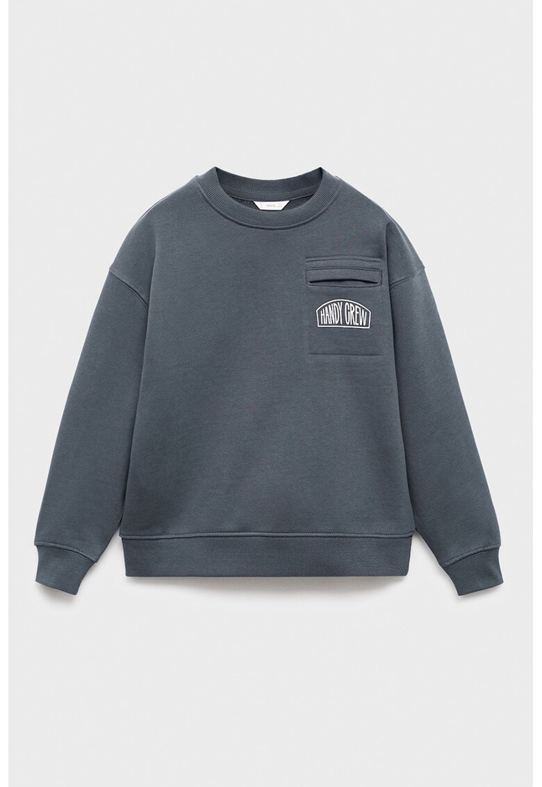 Bluza de trening cu imprimeu supradimensionat pe partea din spate