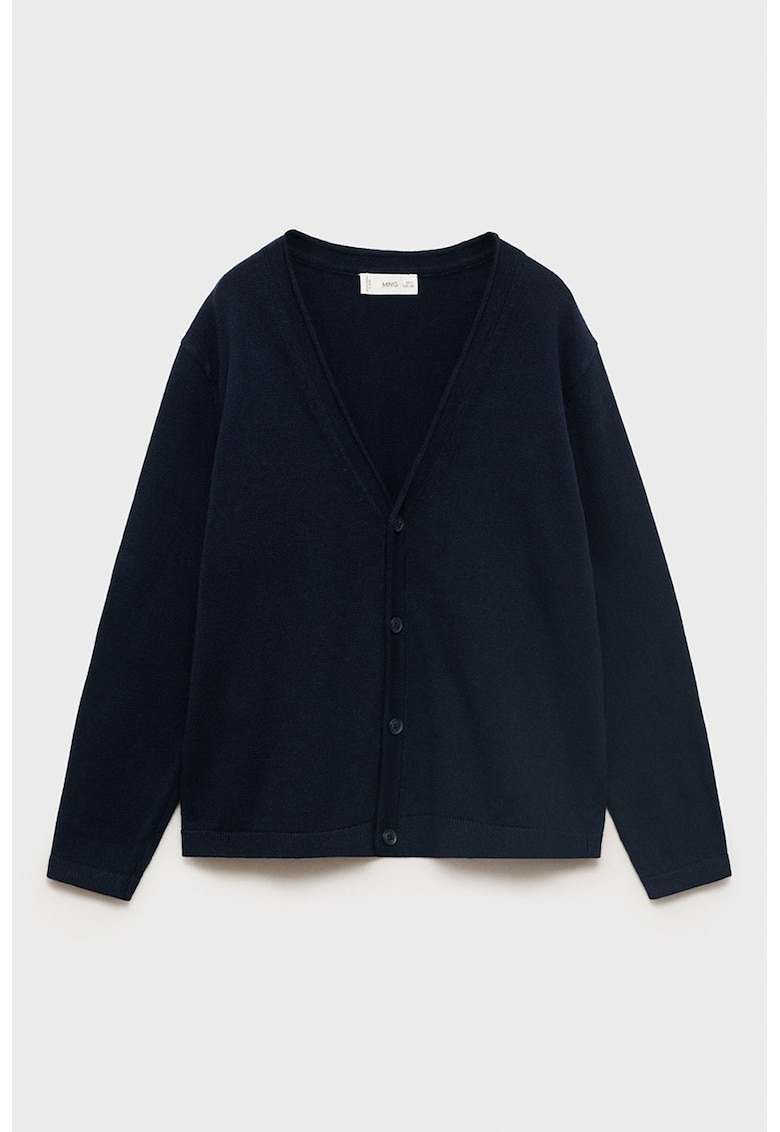 Cardigan cu nasturi si decolteu in V