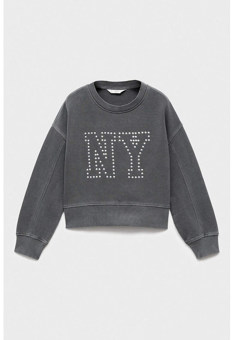 Bluza de trening cu aspect de denim