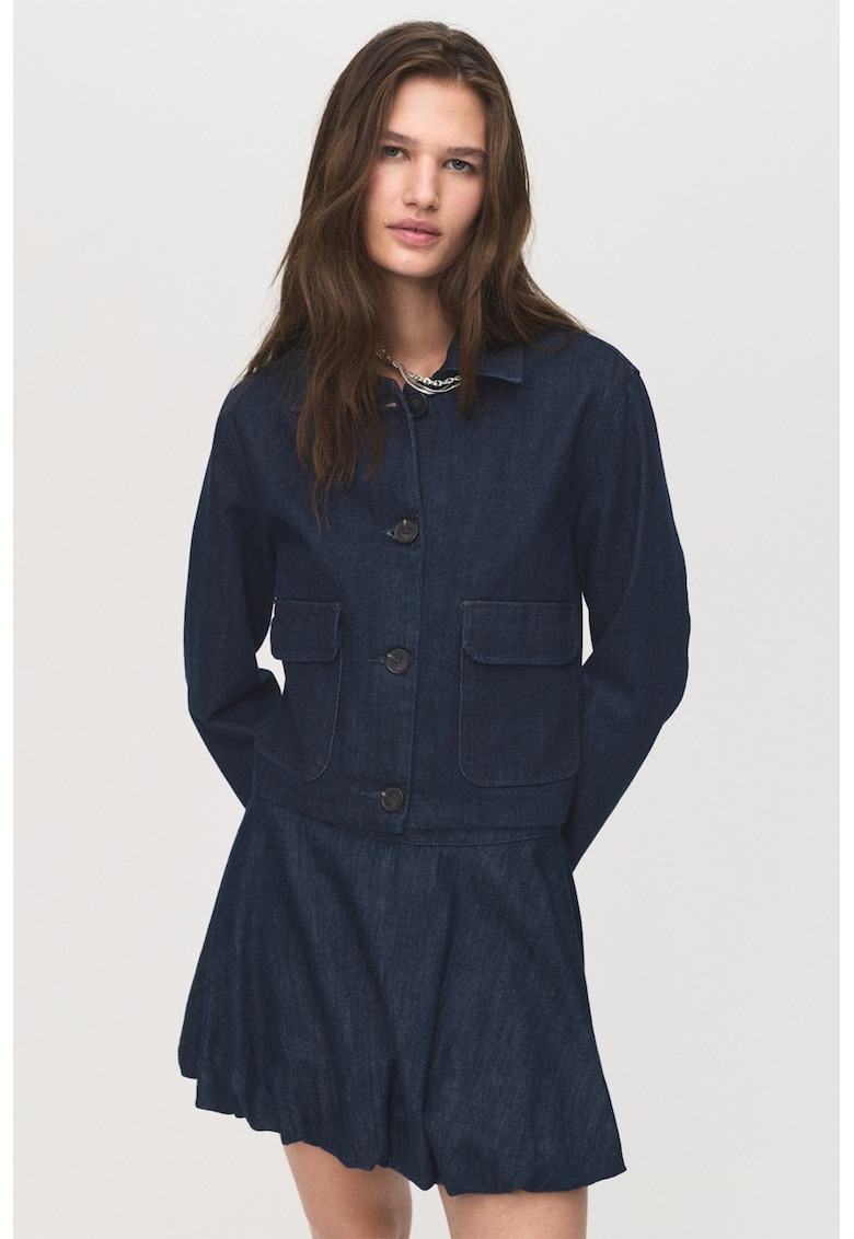 Jacheta de denim cu buzunare
