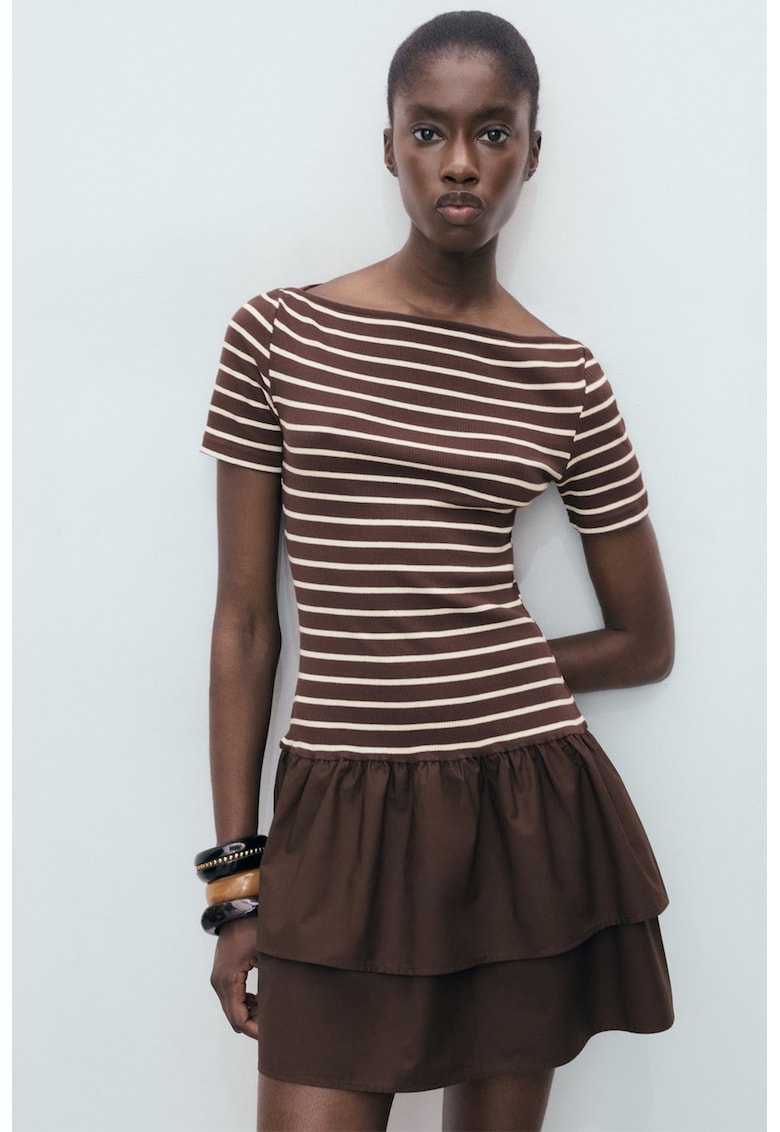 Rochie 2 in 1 cu terminatie ci volane