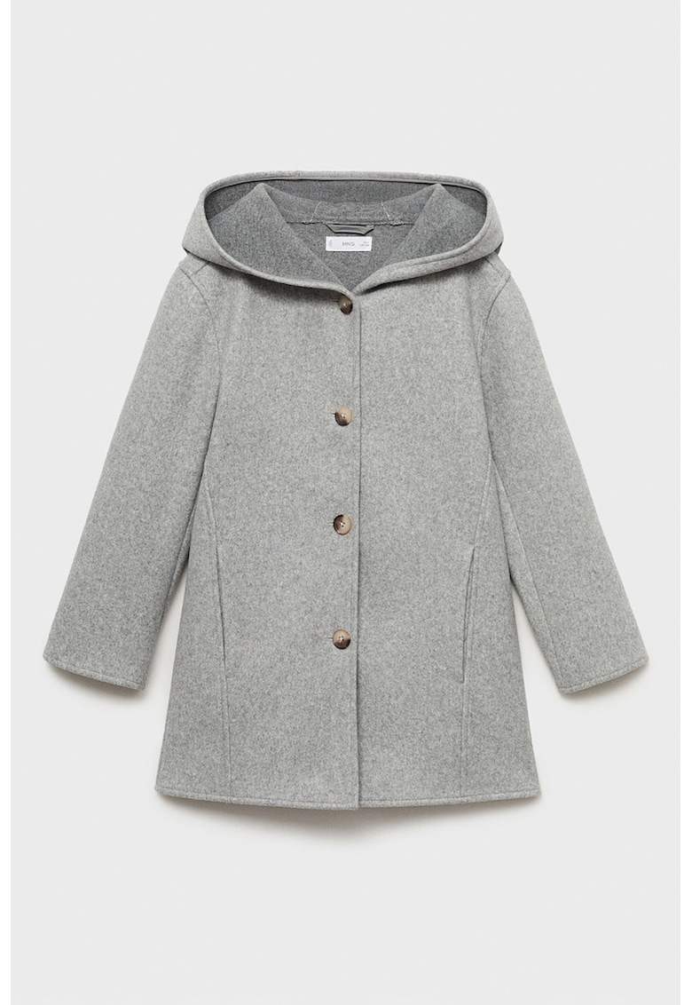 Palton cu gluga si nasturi