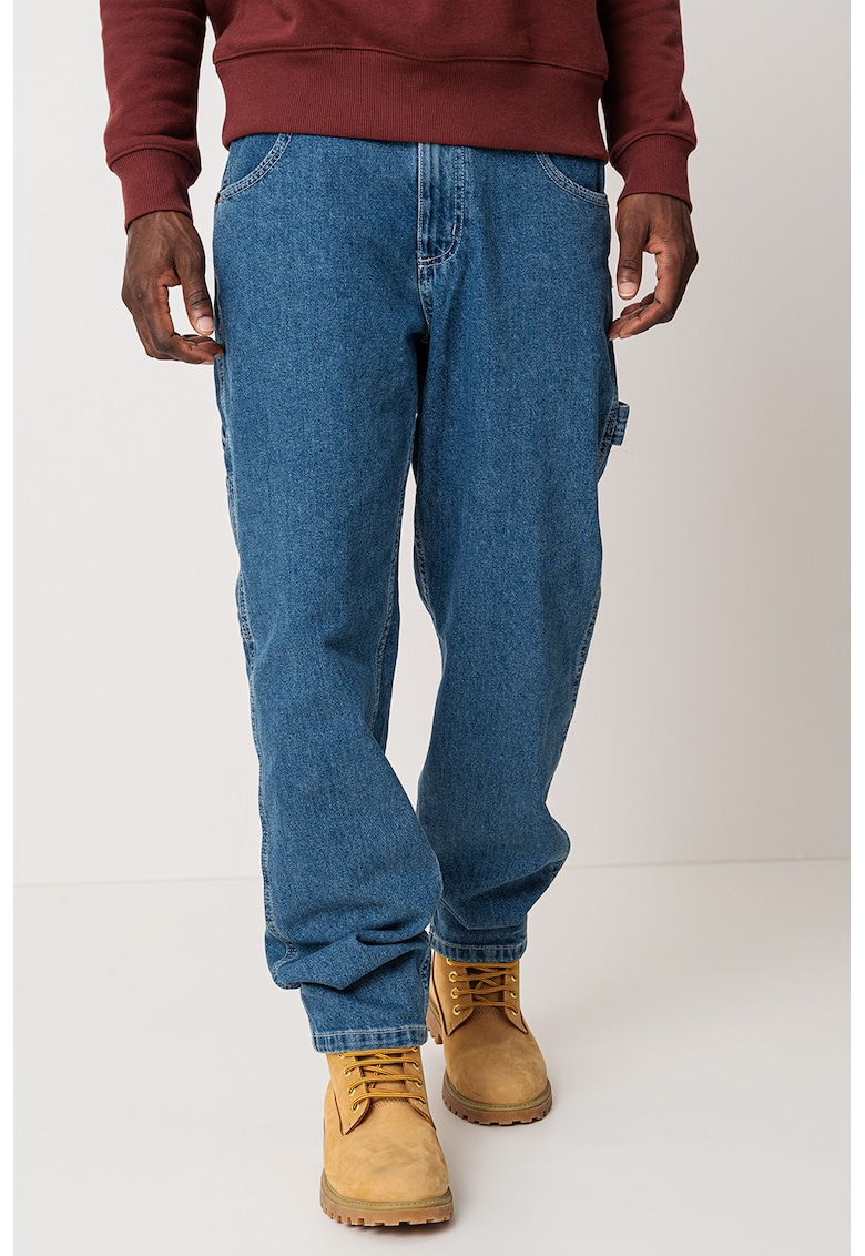 Blugi cu croiala dreapta si talie joasa
