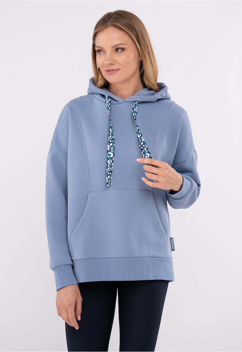 Hanorac pentru femei din bumbac B-Eleven - Albastru deschis - Albastru deschis