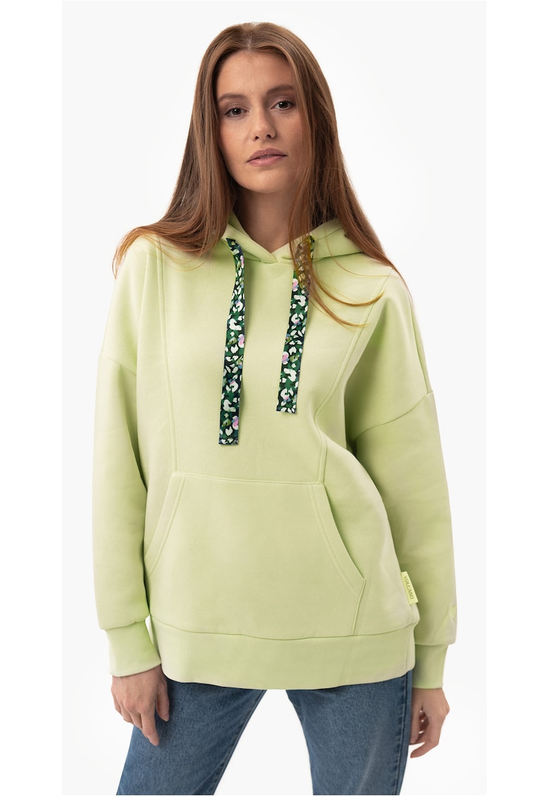 Hanorac pentru femei din bumbac B-Eleven - Lime - Galben lime