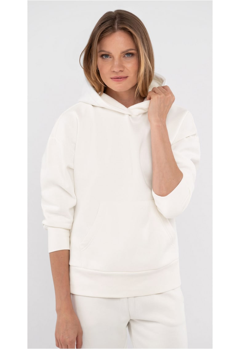 Hanorac supradimensionat B-Love pentru femei - alb