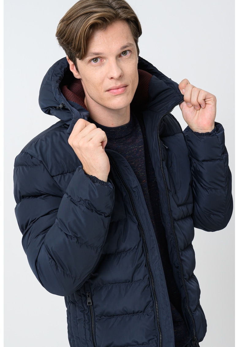 Geaca cu finisaj rezistent la apa si gluga Snake