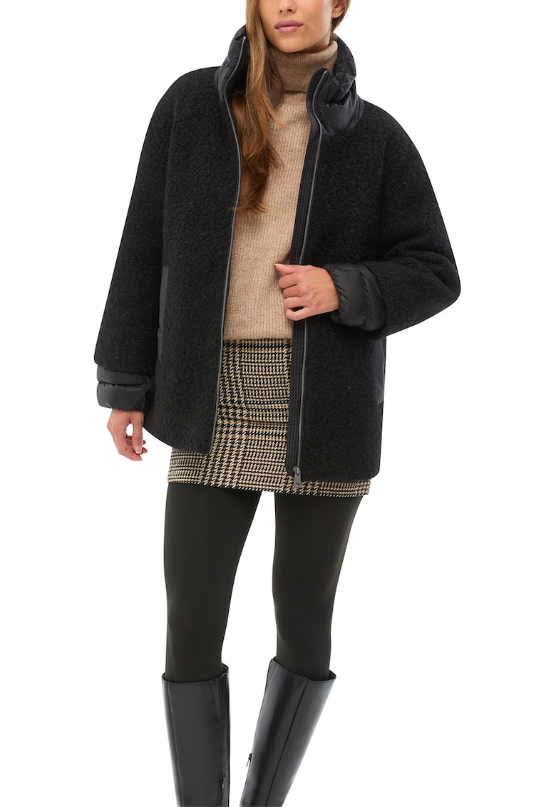 Geaca cu guler mediu Calithe - Negru