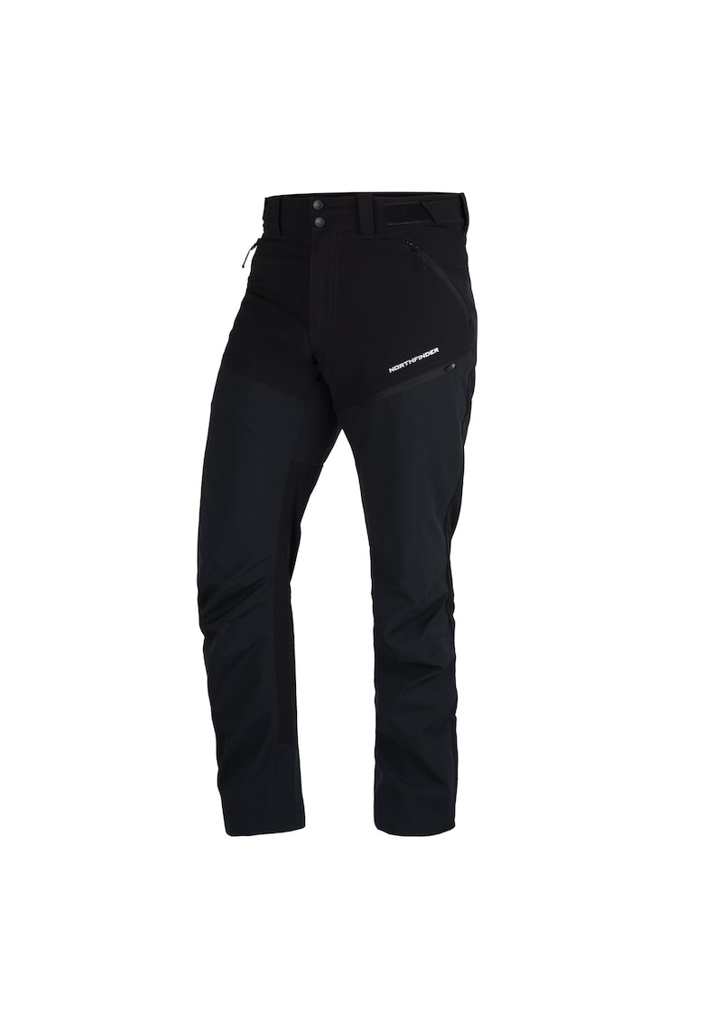 Pantaloni hibrizi de trekking softshell 3L 5K/5K pentru barbati Fiero - Negru