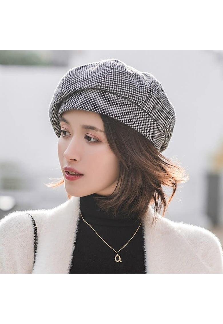 Bereta gri - carouri - Meril - Bereta gri - carouri - Meril -