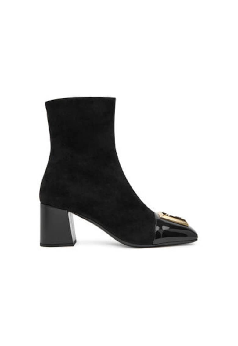 Ghete dama 305314185 - Piele naturala - 36 EU - Negru